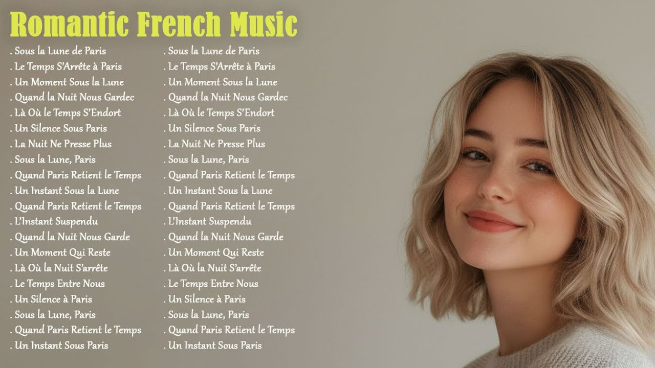 Romantic French Music – Soft French Melodies for Moonlit Evenings in Paris 🌙🎵