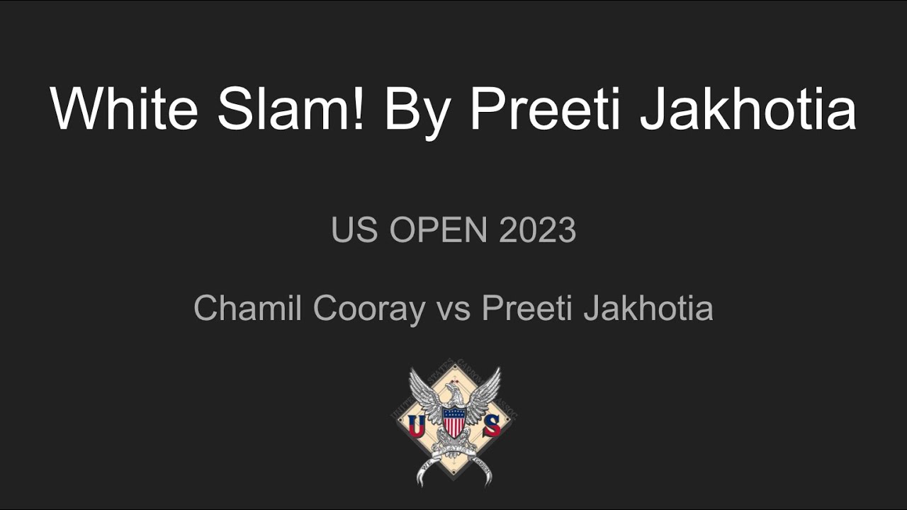 White slam by Preeti Jakhotia | US Open 2023