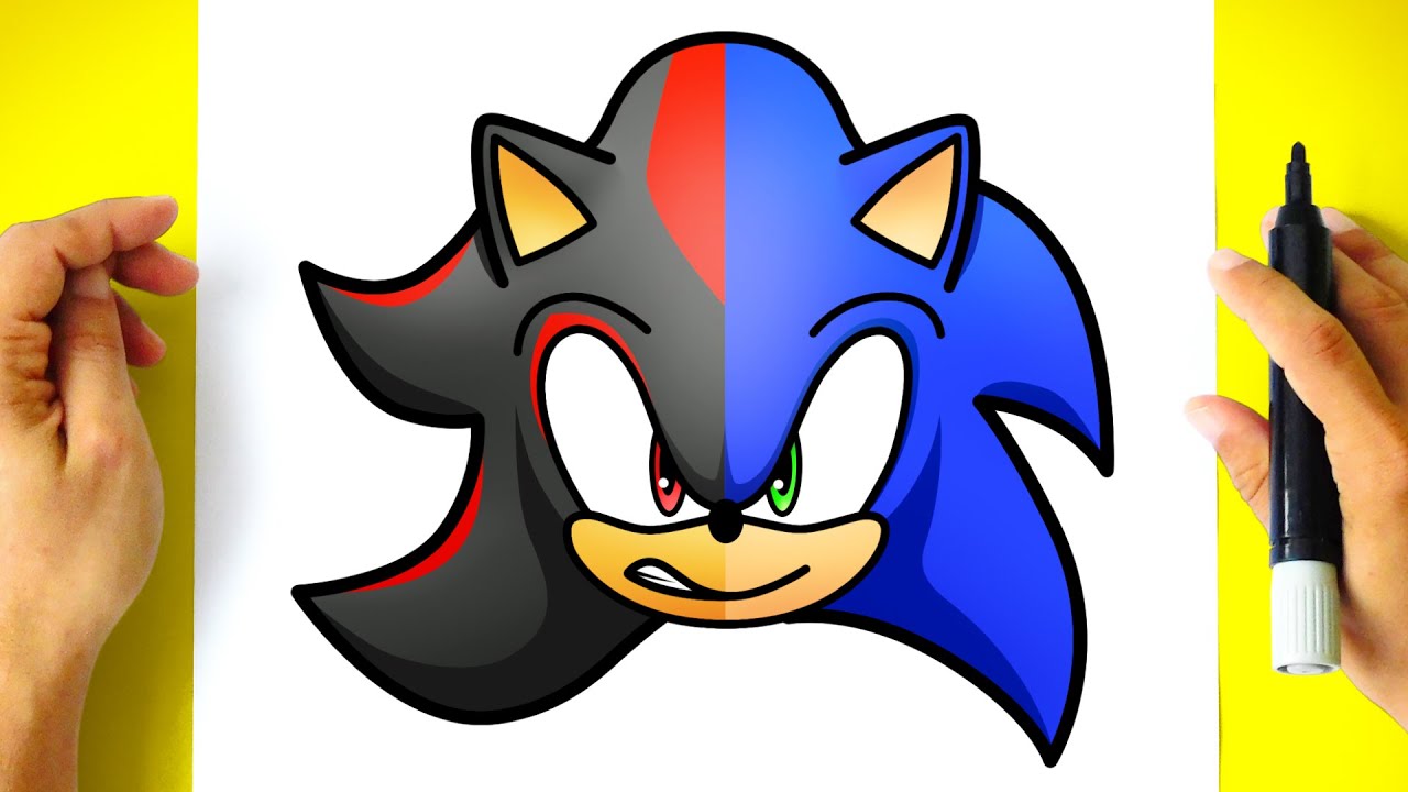 Como DESENHAR SONIC e SHADOW - Como DIBUJAR a SONIC y SHADOW - How to DRAW SONIC and SHADOW