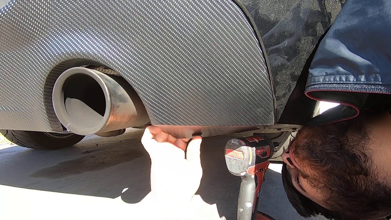 Wrapping my M sport diffuser in carbon