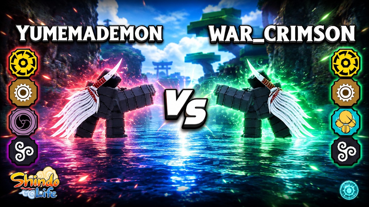 YumemaDemon vs WAR_Crims0n | Shindo Life Pvp #25