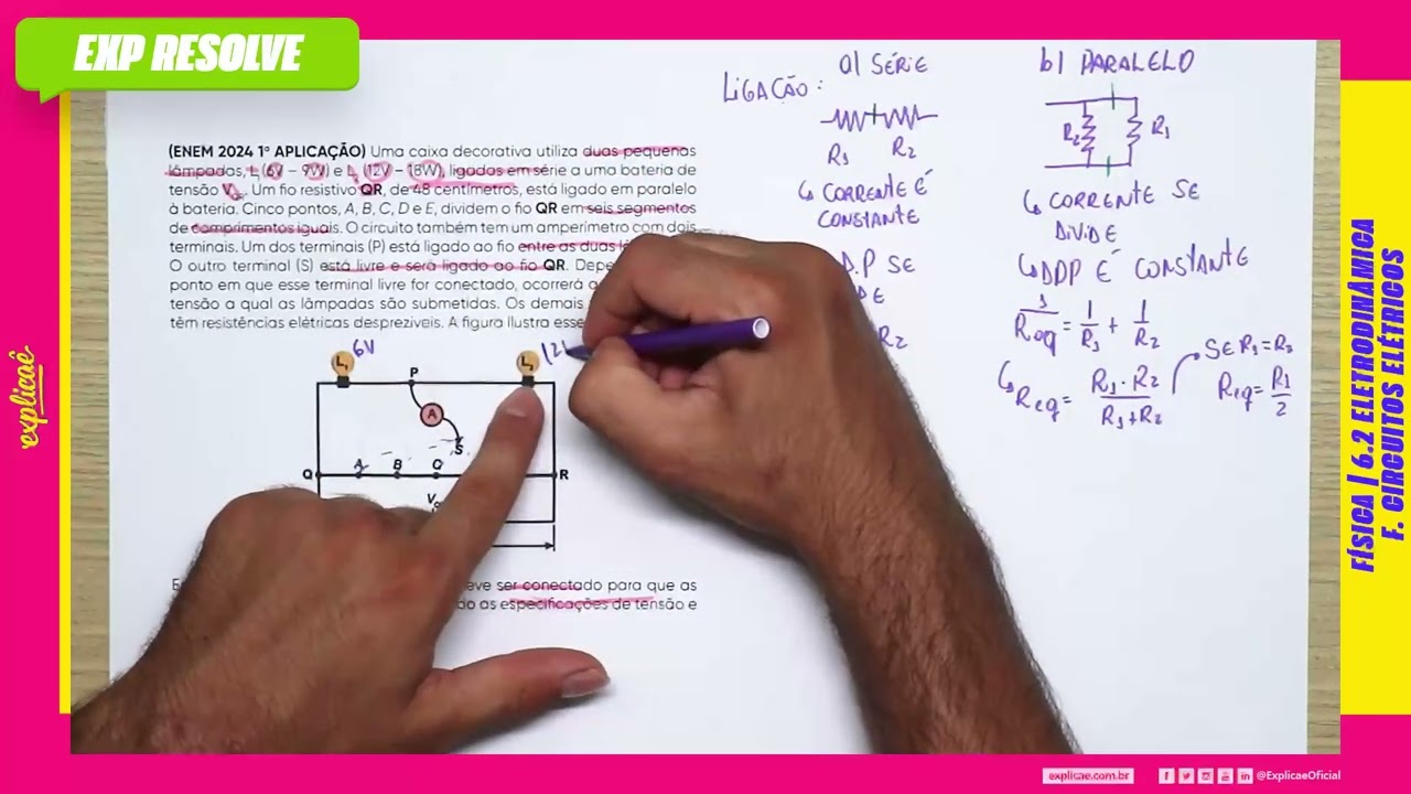 UMA CAIXA DECORATIVA UTILIZA DUAS PEQUENAS LÂMPADAS (...) | CIRCUITOS ELÉTRICOS