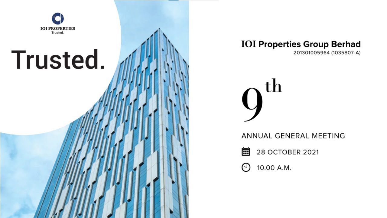 IOI Properties Group Berhad Virtual AGM 2021