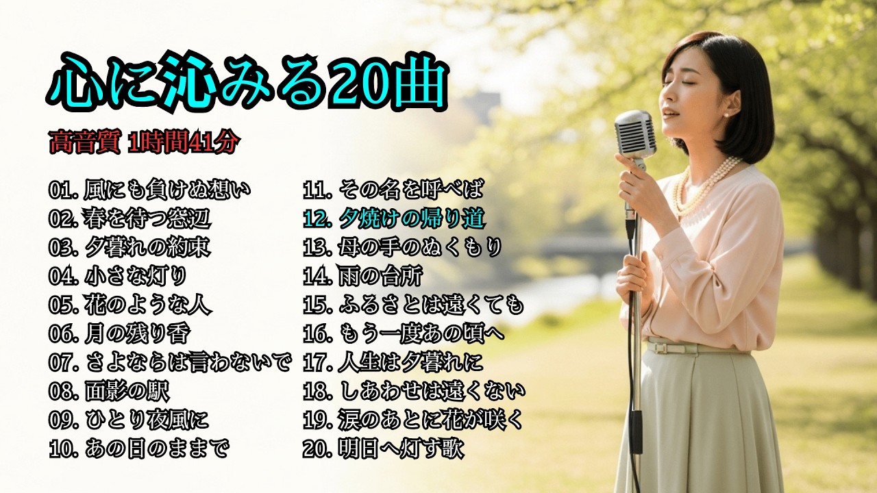 夕焼けの帰り道｜母を想う懐かしい歌【昭和歌謡風・女性ボーカル】