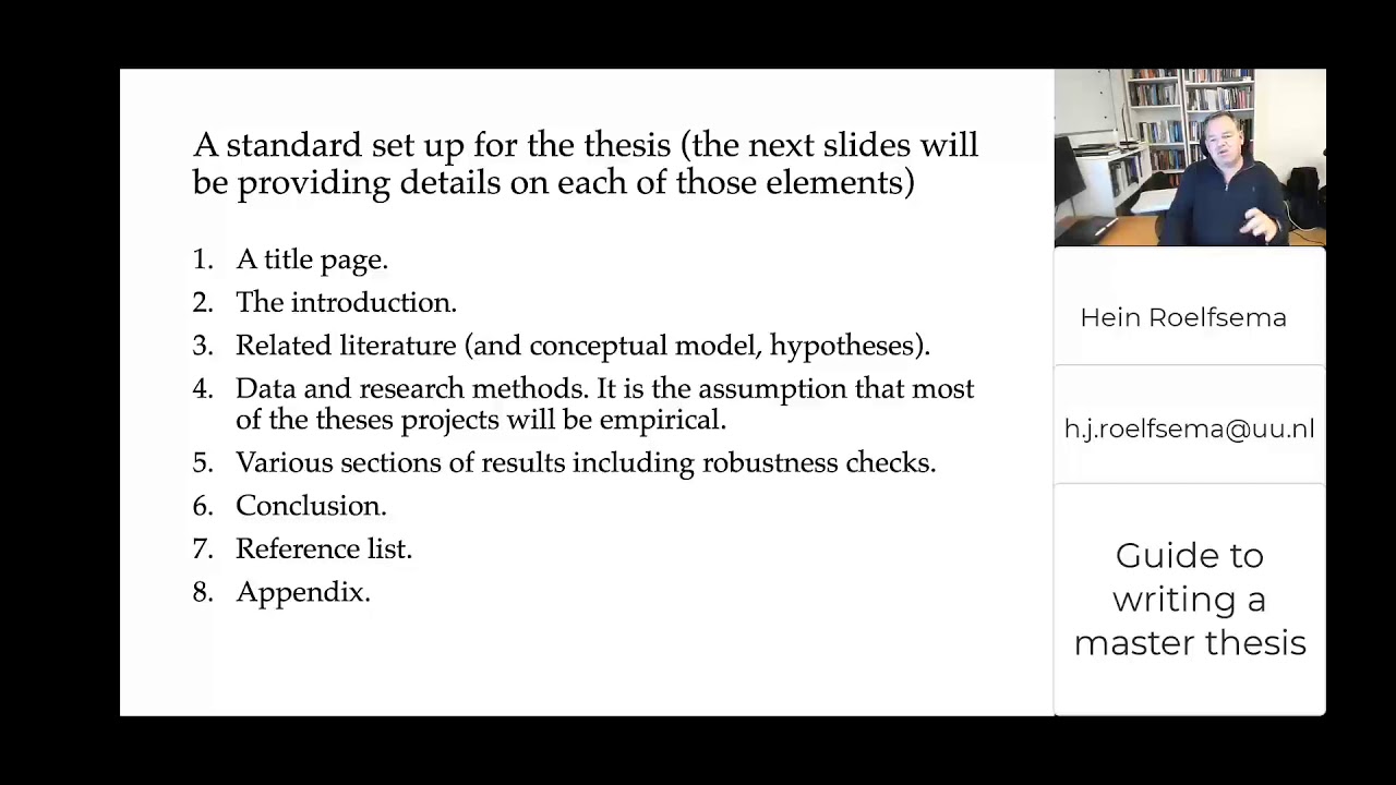 Writing a master thesis: A practical guide.