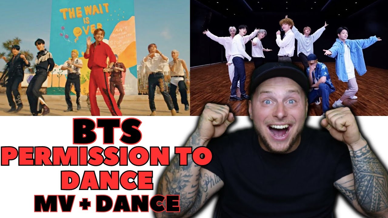 DANCE WITH US! BTS PERMISSION TO DANCE MV & DANCE PRACTICE ( REACTION )