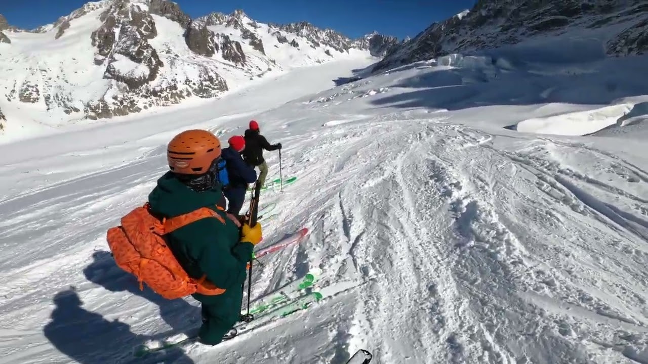 The boys on Grands Montets in Chamonix
