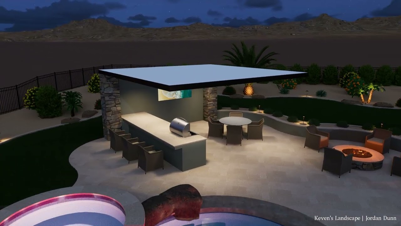 Peplowski Pool/Landscape Night Video