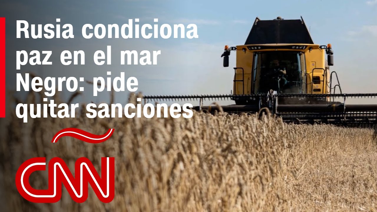 Rusia condiciona paz en el mar Negro: pide quitar sanciones relacionadas con alimentos