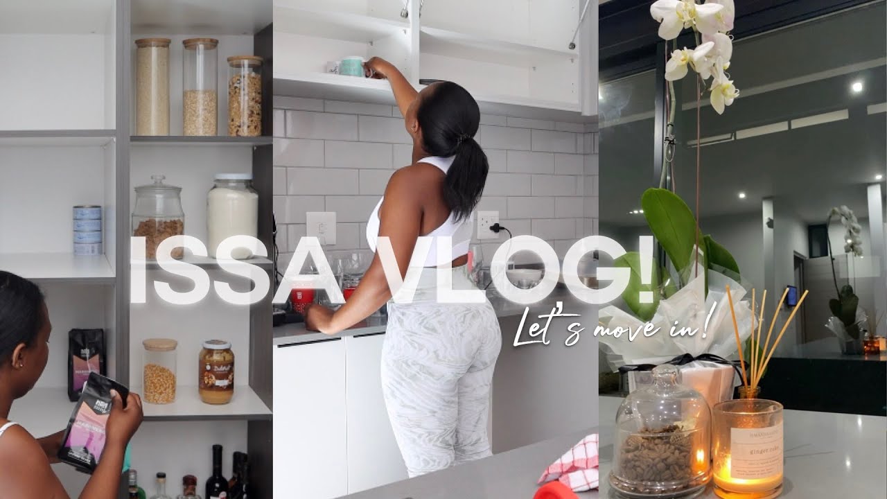 LET'S MOVE IN! | unpacking the kitchen and settling in | ISSA VLOG!