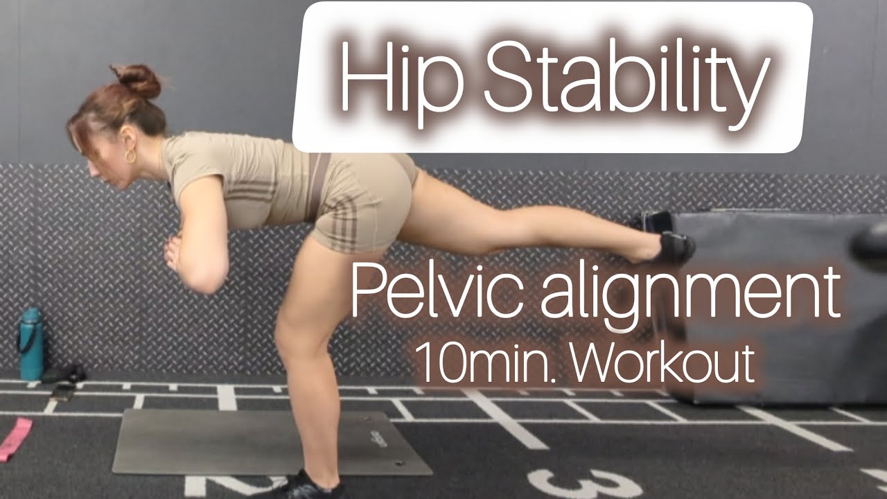 10 Minute Pelvic Stability & Glute Medius strengthening | FIX UNEVEN HIPS | All Levels