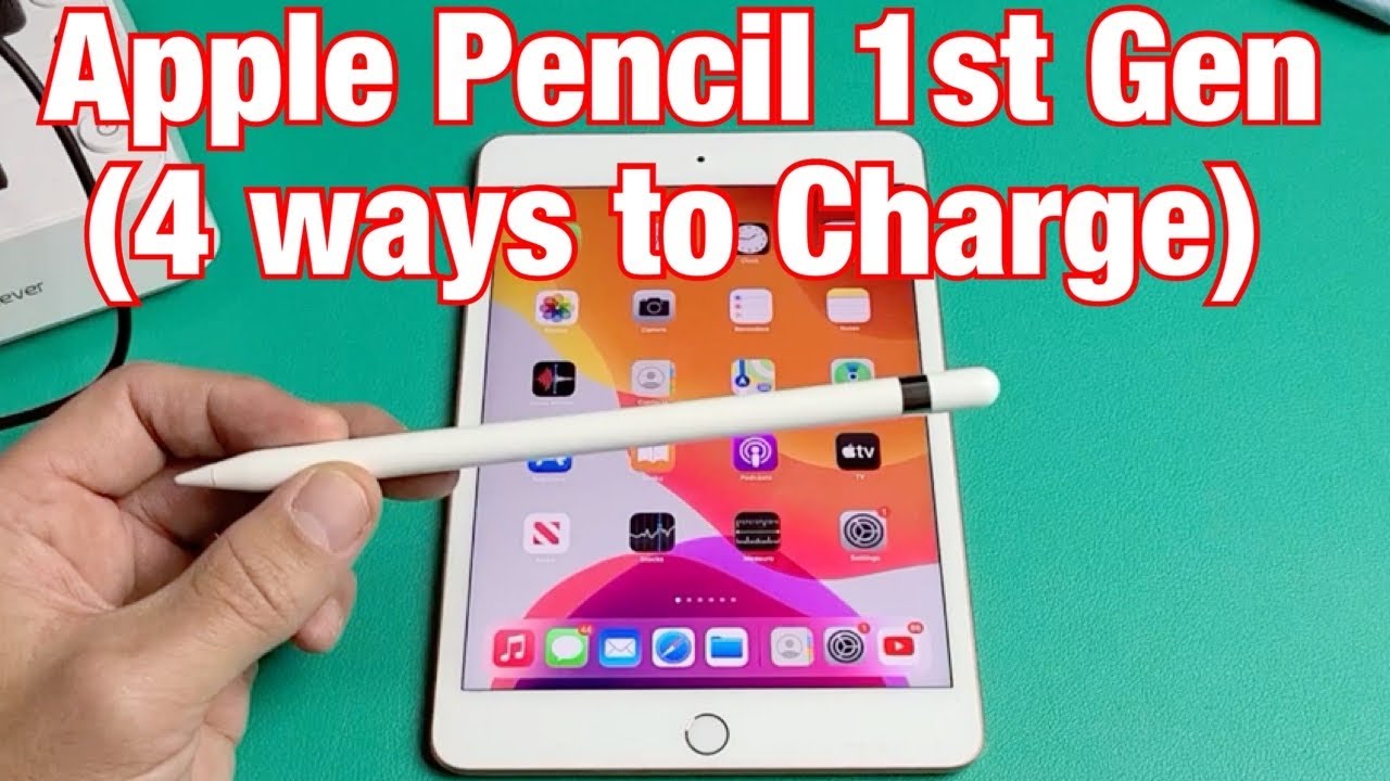 Как зарядить Apple Pencil 1-го поколения (4 способа)