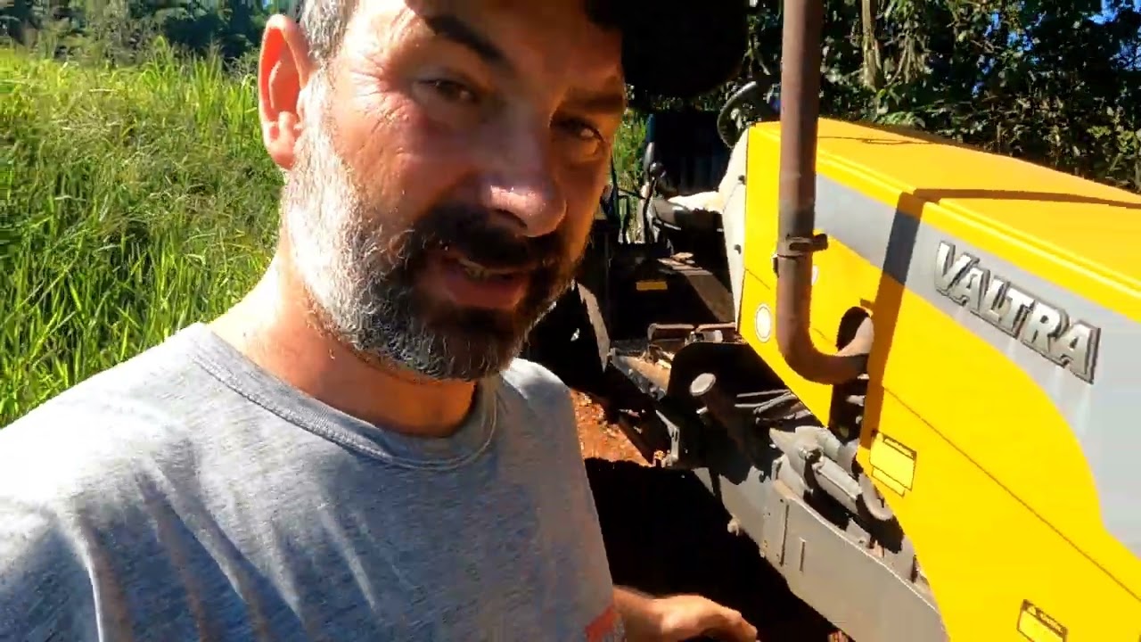 Tirei a árvore caída da estr estrada. Terneiras furaram a lona da silagem nova. Mechendo na plantade