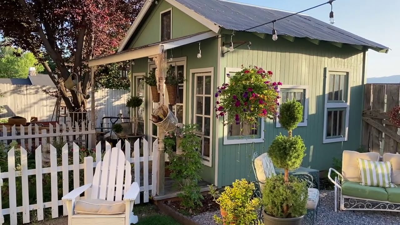 DIY Upcycled Vintage She Shed Updates, From Fleamarket Decor Magazine Cover to Now