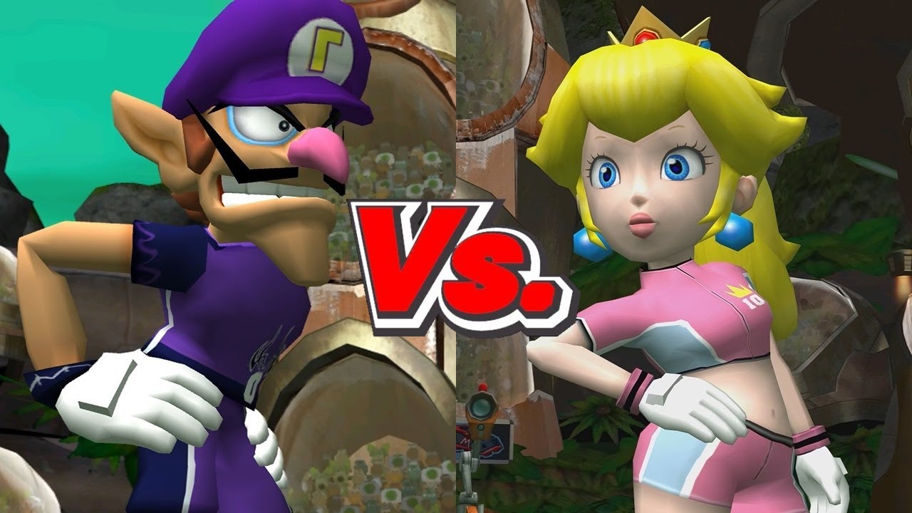 Super Mario Strikers - Waluigi/Birdo Vs. Peach/Hammer Bros