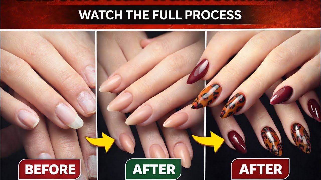 Extreme Nail Transformation | From Damaged Nails to Perfection