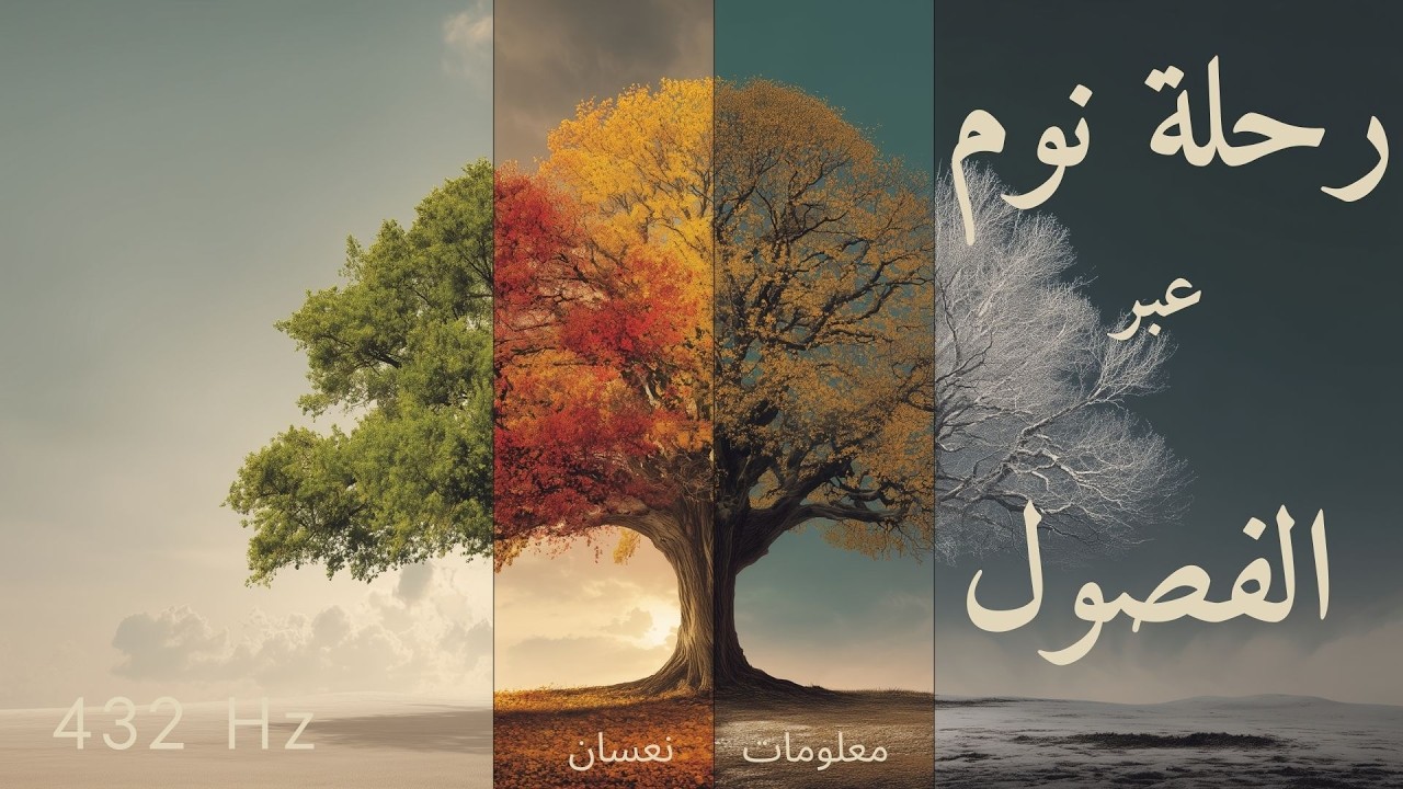 رحلة عبر الفصول الأربعة - دورة الحياة والطبيعة | نوم عميق مع معلومات مهدئة | ساعة و 10 دقائق | 432Hz