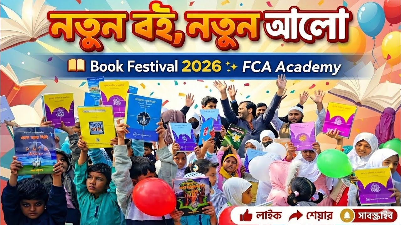 📚 বই উৎসব ২০২৬ | FCA🇧🇩 আজকের শিশু, আগামীর বাংলাদেশ।#নতুন_বই_নতুন_আলো#FCA#