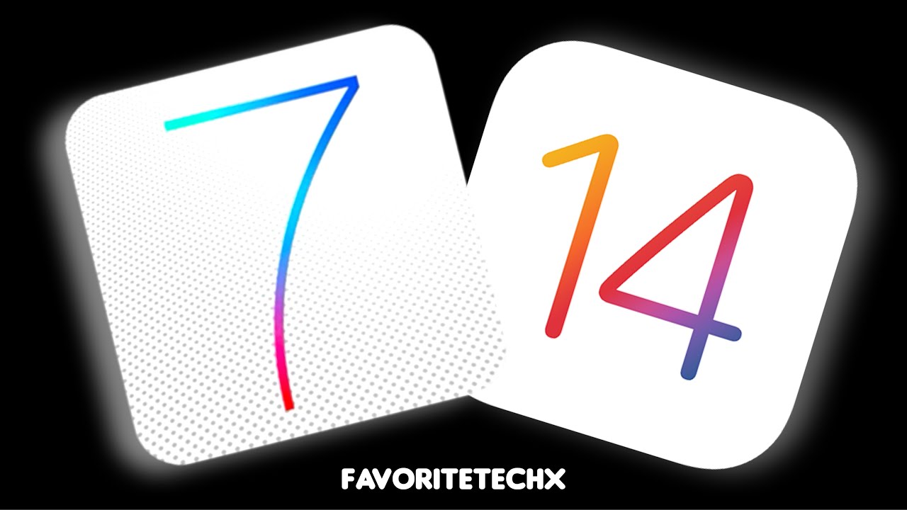 iOS 14 vs iOS 7.0 beta 1