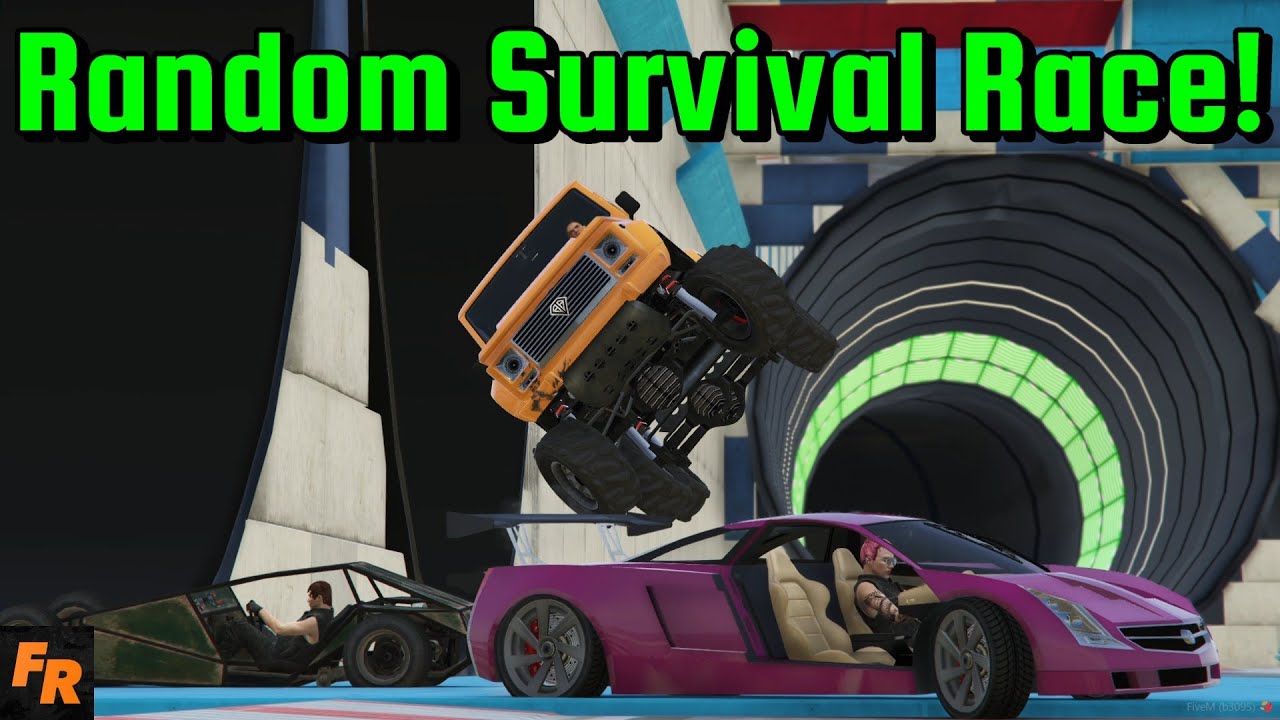 Survival Racing But With Random Cars! - Gta 5 Challenge