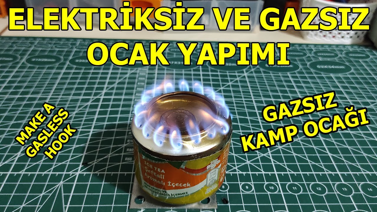 ELEKTRİKSİZ VE GAZSIZ OCAK YAPIMI, KOLA KUTUSUNDAN OCAK, GAZSIZ KAMP OCAĞI, NO GAS AND ELECTRIC COOK