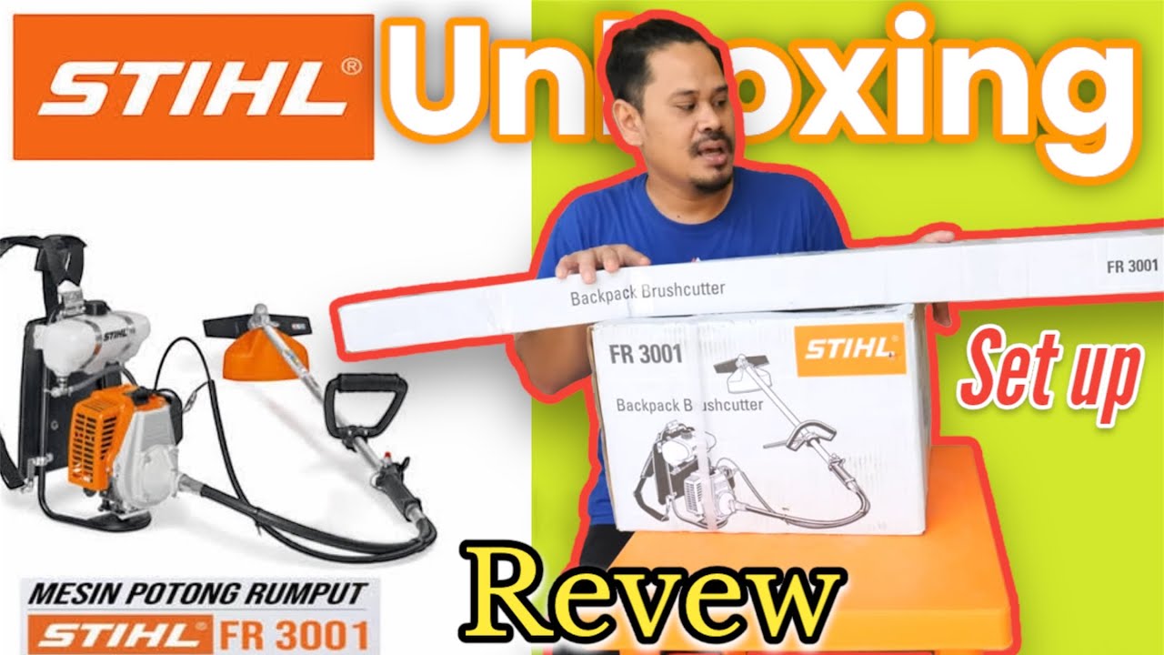 UNBOXING MESIN POTONG RUMPUT STIHL FR 3001 DARI MALAYSIA