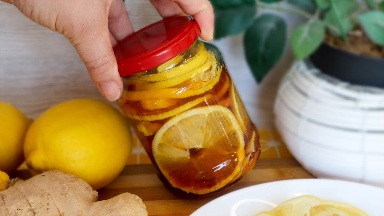 Лимон и имбирь в банке для крепкого иммунитета и от простуды, 🍋 вот как их использовать