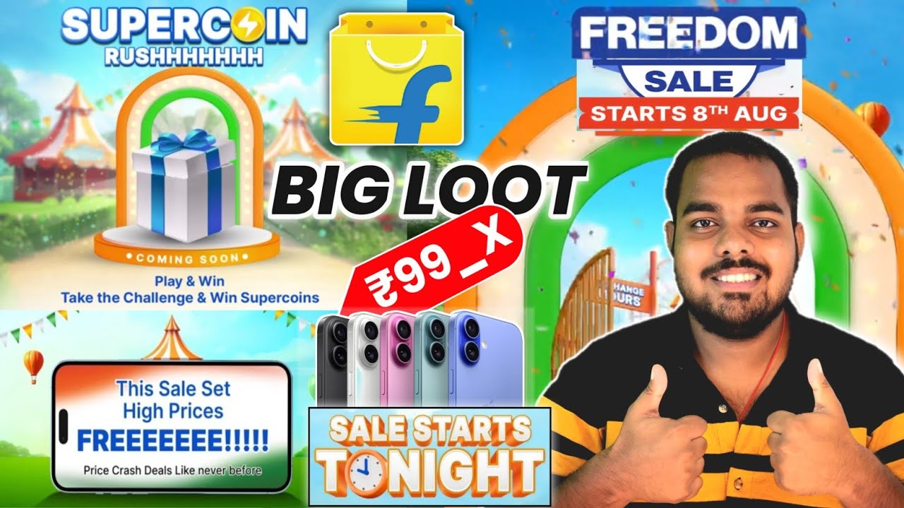Flipkart Freedom Sale 2026 | Flipkart offers today | Flipkart August 8 sale | Flipkart GOAT Sale