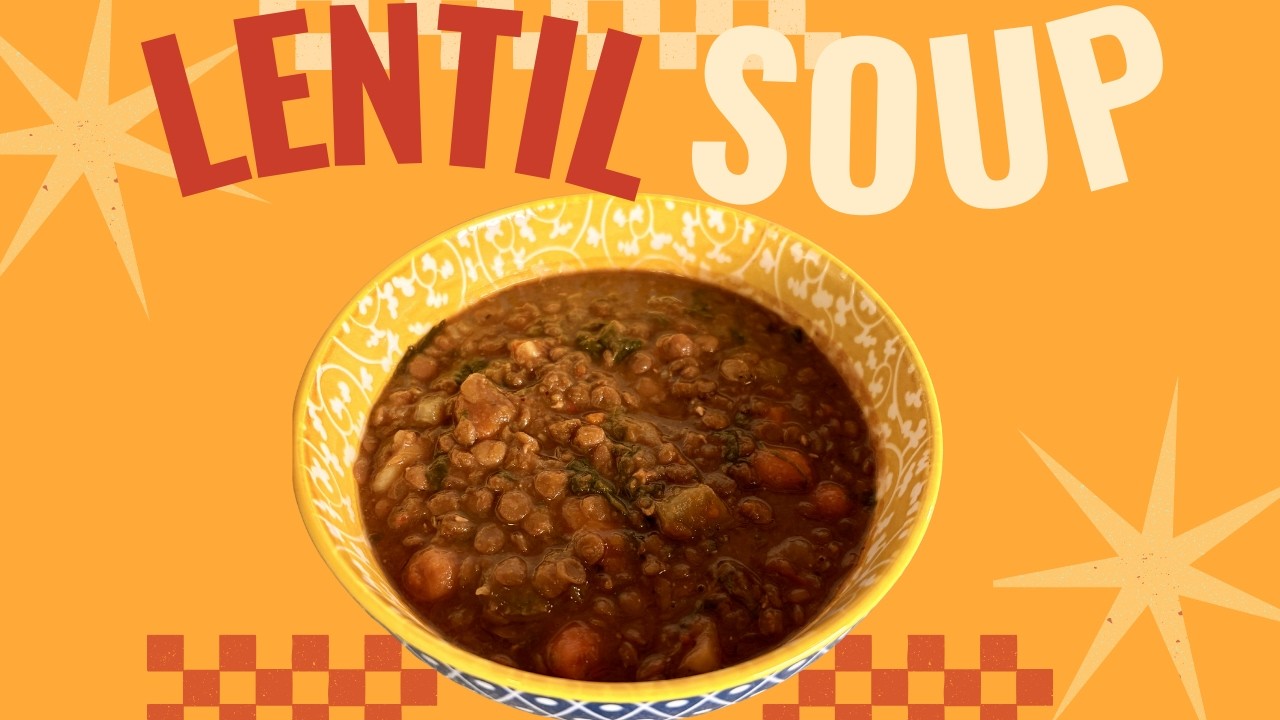 Protein Packed Lentil Soup 🥣🌱 | Cozy Carrot, Celery & Spinach Recipe