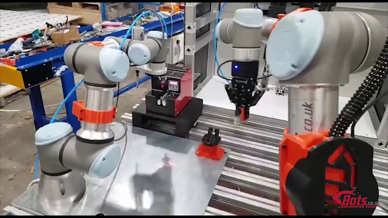 Automation of Production Line Using Universal Robot UR3 & UR5