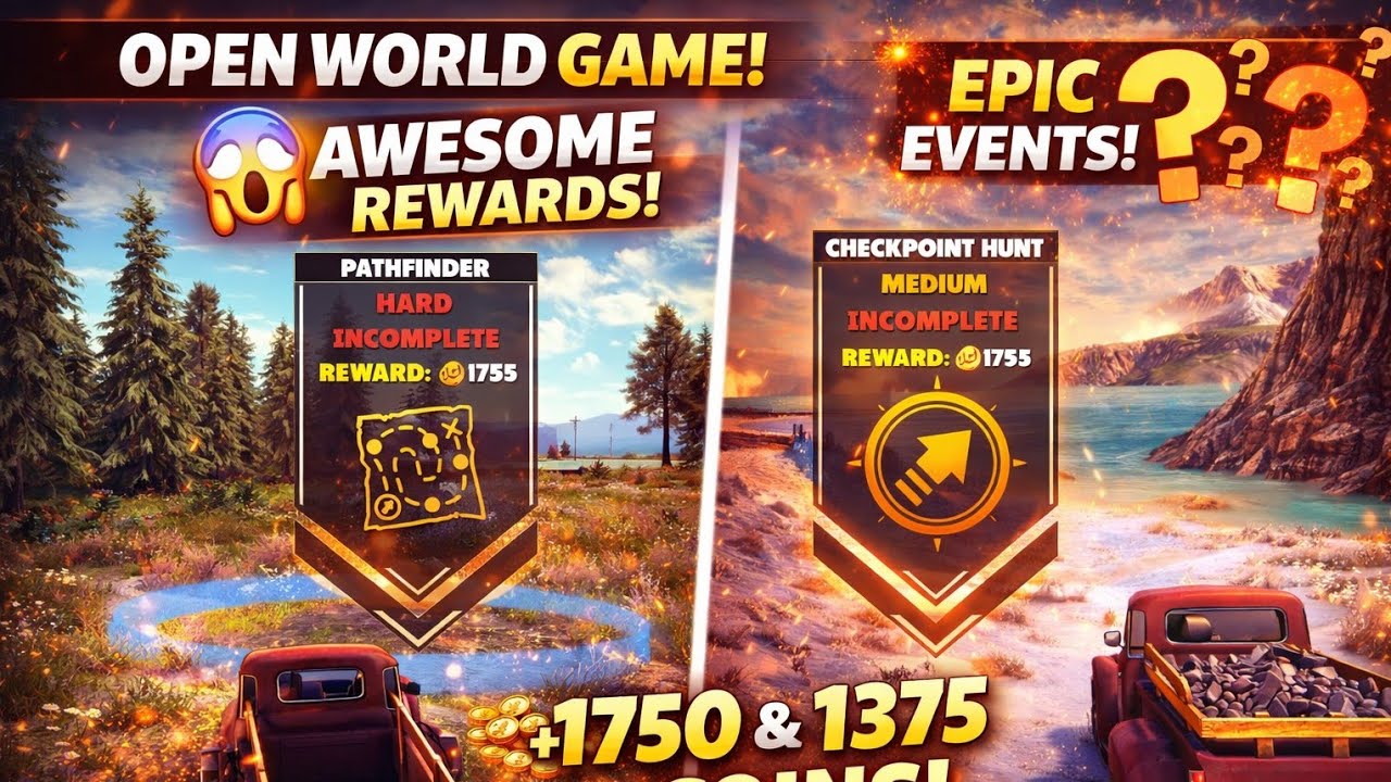 Pathfinder & Checkpoint Hunt Event 😱 | Amazing Reward | OTR Offroading | Open World Games