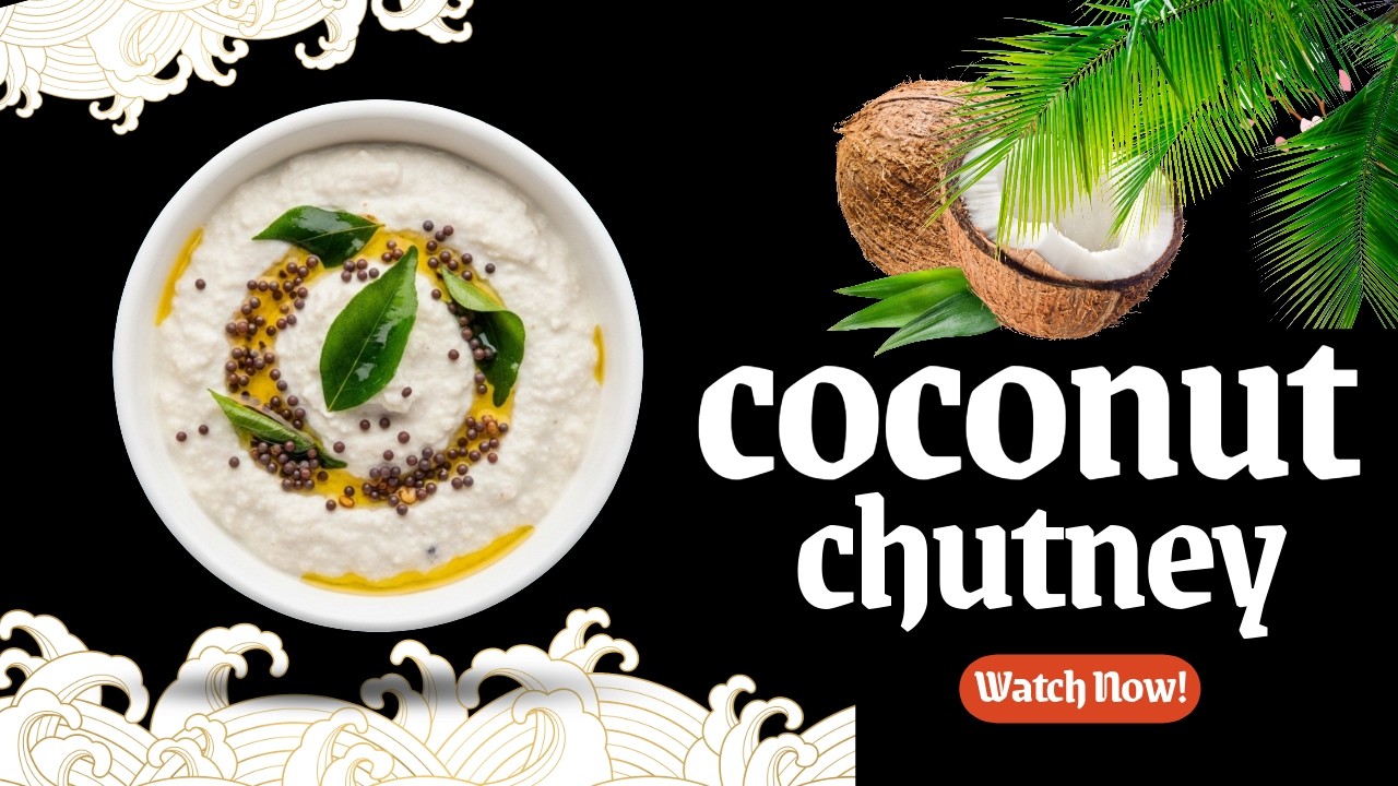 Simple & Tasty Coconut Chutney Recipe | Perfect for Idli, Dosa & Vada