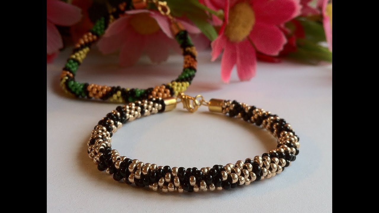 8 strands beaded kumihimo patterns / KumihimoPS