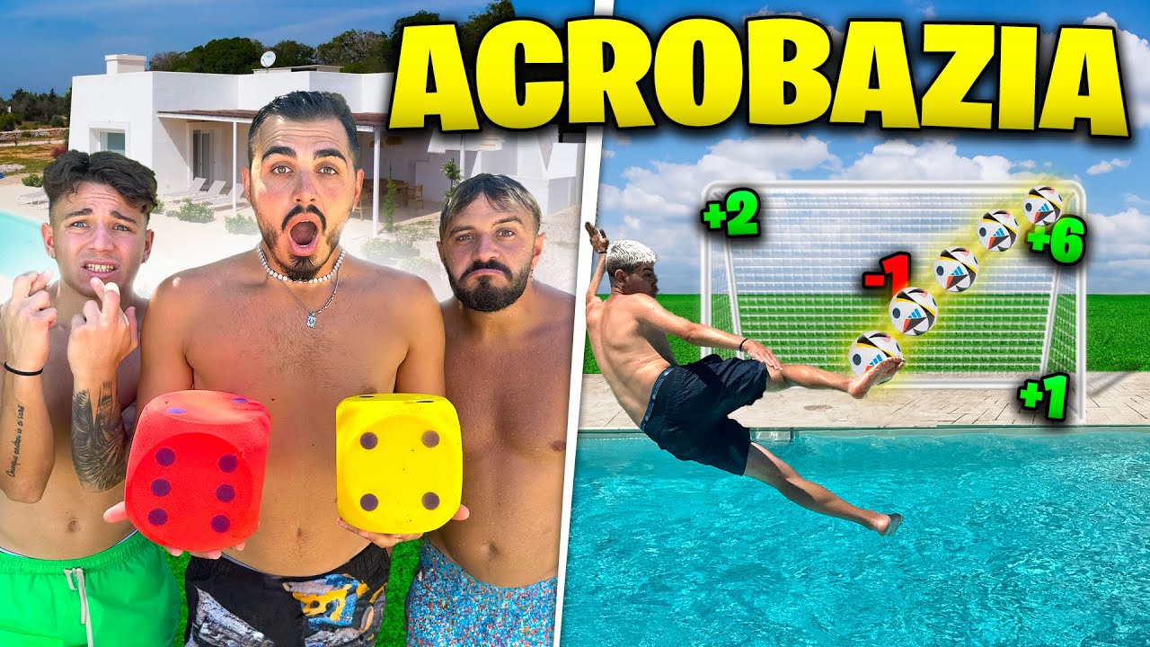 🎲 ⚽️ DADO FOOTBALL CHALLENGE in PISCINA!