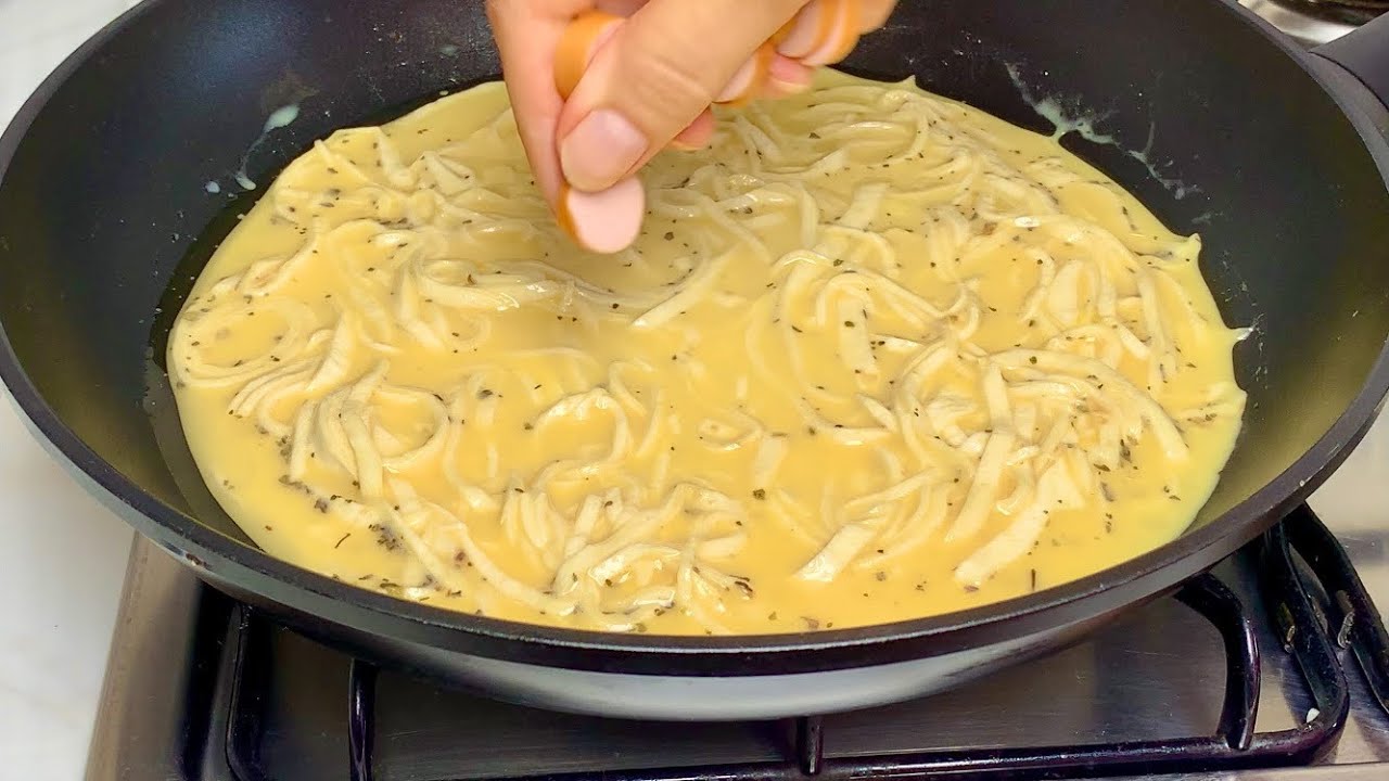 Вкуснее, чем пицца! Просто нарежьте лаваш и добавьте 3 яйца! Быстрый и Вкусный Завтрак за 5 минут!
