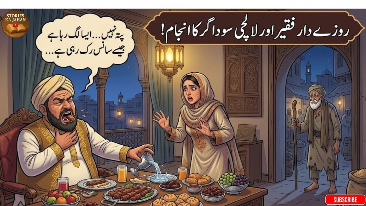 Roza Daar Faqeer Ki Baddua – Lalchi Saudagar Tabah Ho Gaya! #lifelessons #storytime #islamicstories