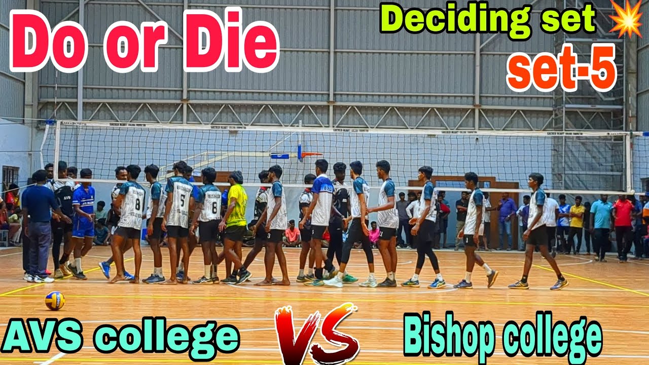 Audience firing match 🔥 | Do or Die | Deciding set 💥 | AVS college Salem Vs Bishop college Trichy