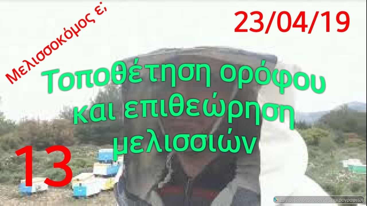 Τοποθέτηση ορόφου και επιθεώρηση μελισσιών