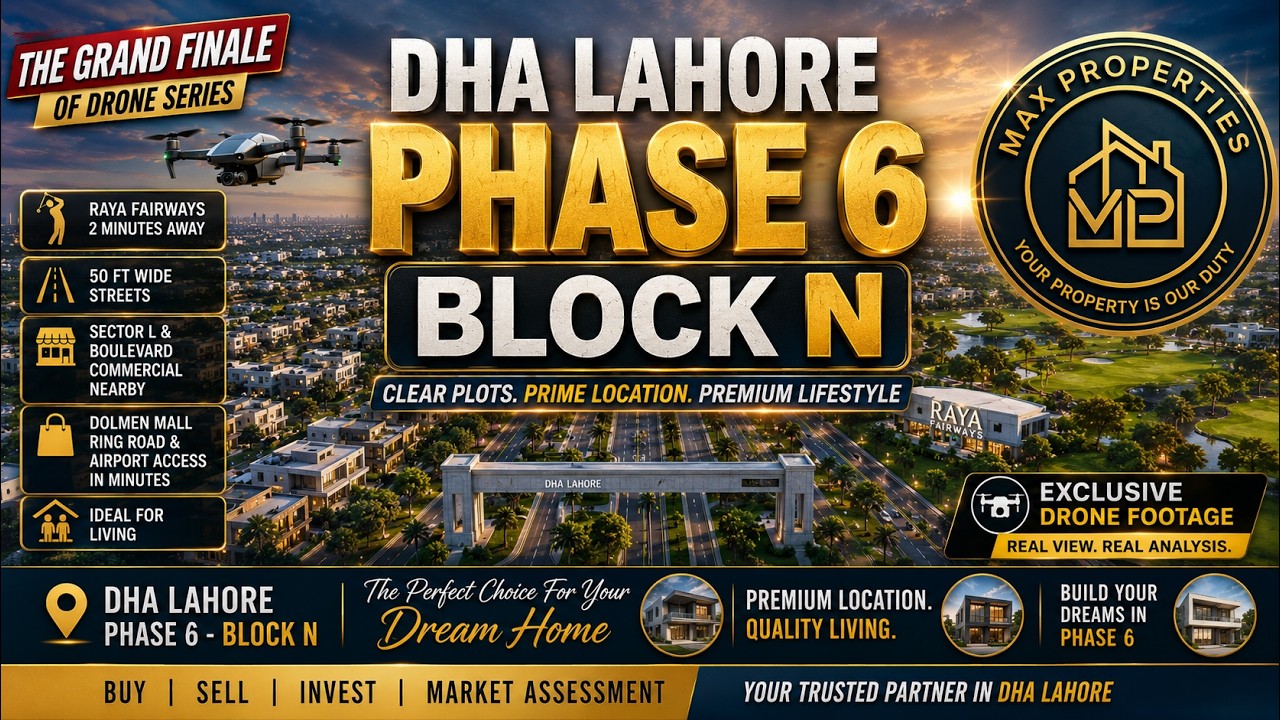 DHA Lahore Phase 6 Block N | Complete Drone Tour & Honest Ground Reality 2026