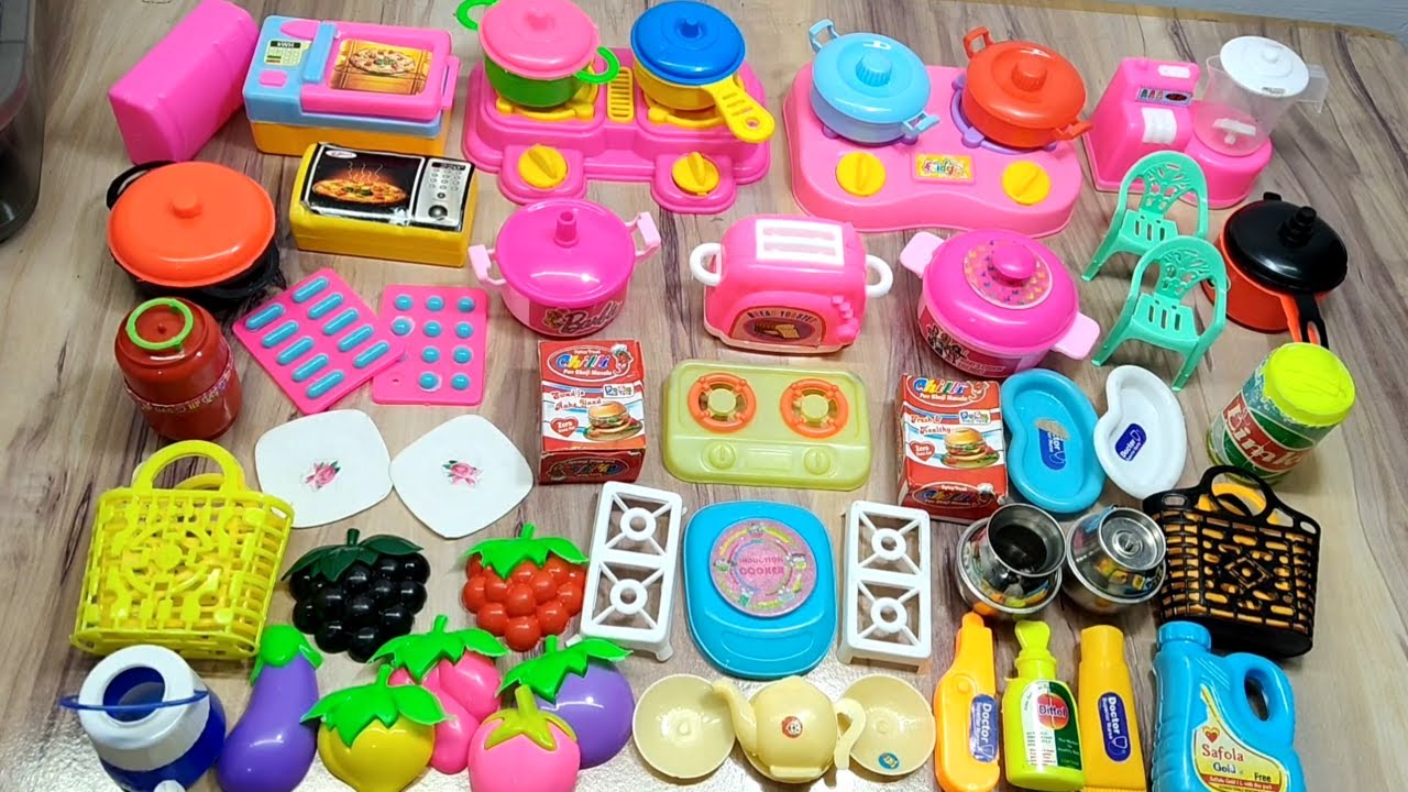 7:55​ Minutes Satisfying with Unboxing Hello Kitty Miniature Kitchen Set | Toy Kitchen Set Unboxing