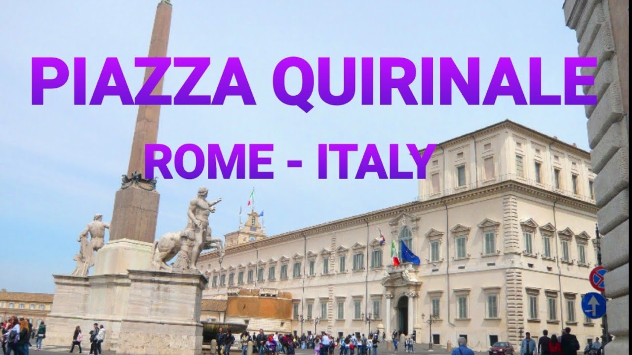 PALACE OF QUIRINAL, ROME ITALY - ITALIAN PRESIDENTIAL PALACE /4K