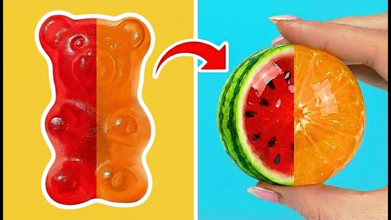 🍉 Gelatine a Forma di Frutta! 🍊 DIY Super Facile per Bambini