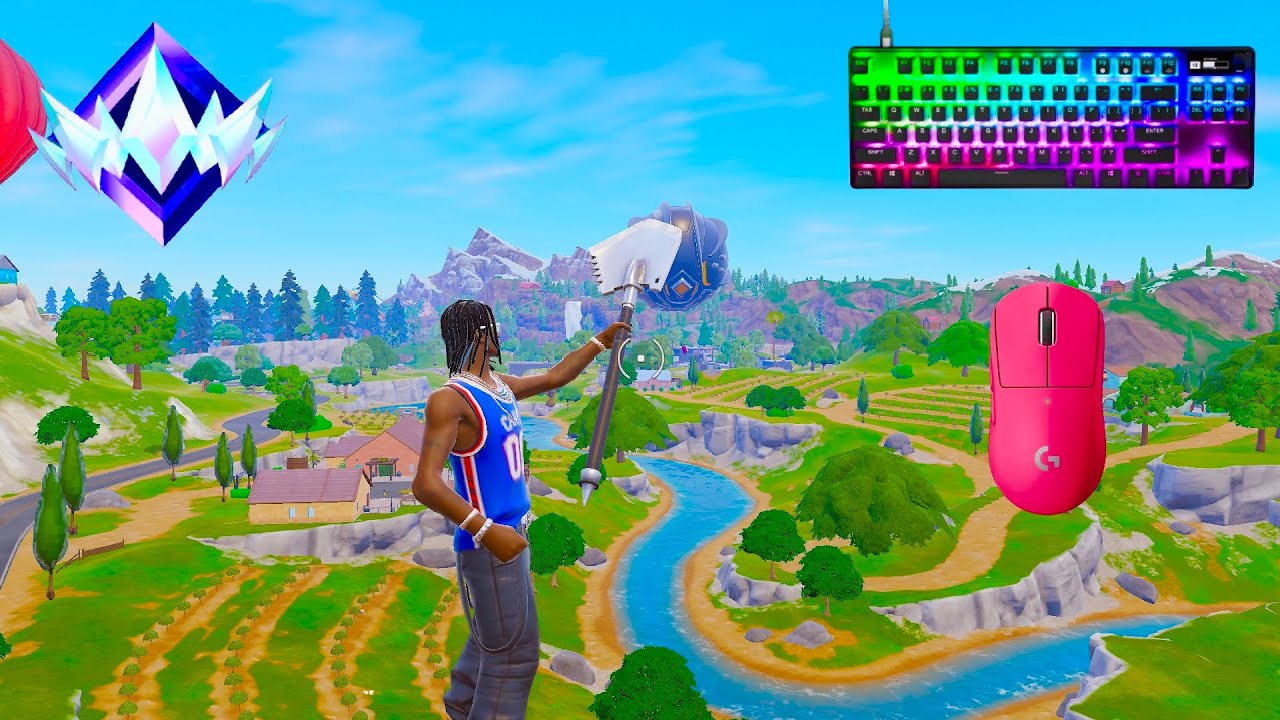 SteelSeries Apex Pro TKL ASMR 😴 Unreal Ranked 🏆 Satisfying Keyboard Fortnite 360 FPS 4K