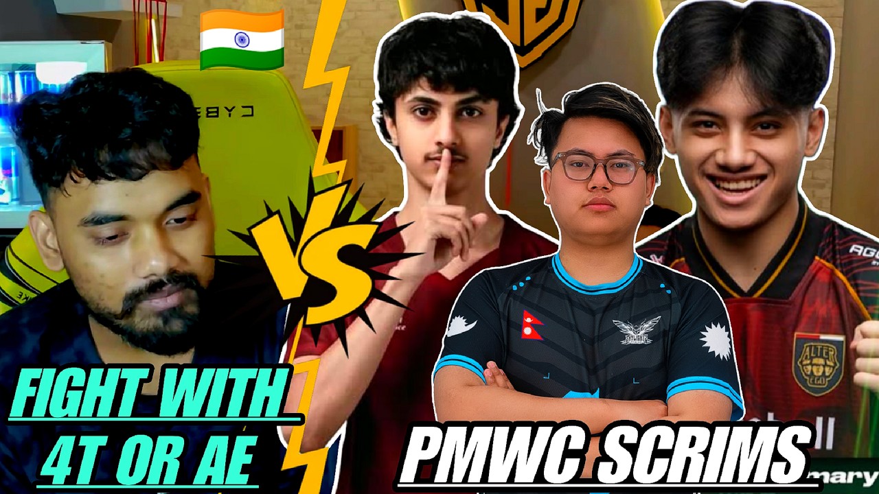 India🇮🇳 Team Drop Fight With AE🇮🇩/Horra🇳🇵PMWC Scrims 🇮🇳 International Scrims ✅ Godl OG 🤩 S8UL EWC
