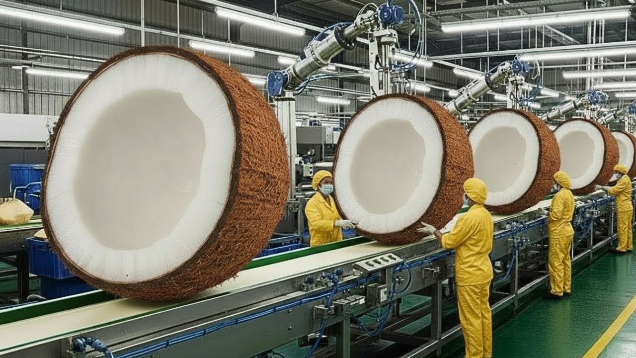 Inside a Modern Coconut Shell Recycling Factory You’ve Never Seen Before