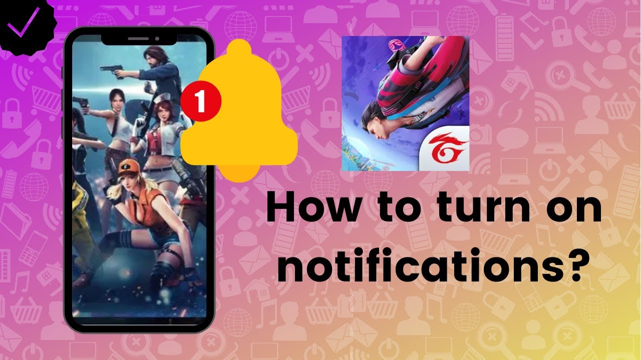 How to turn on in game notifications on Free Fire?