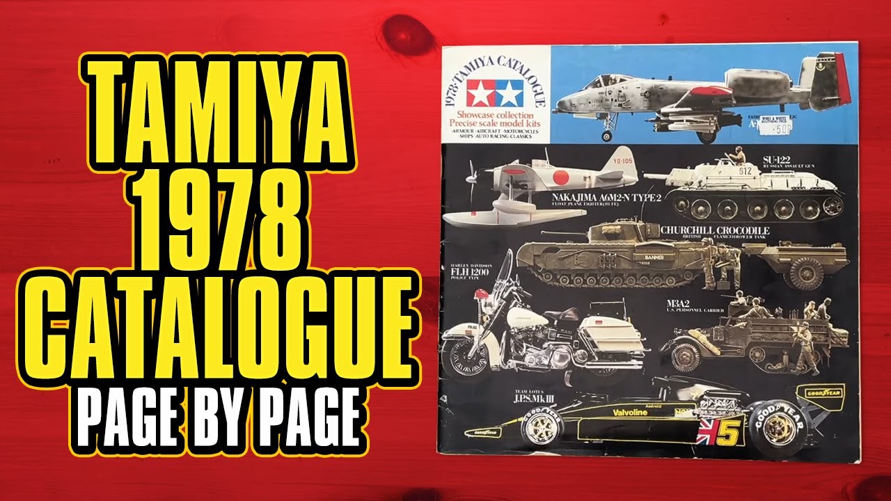 Tamiya 1978 Catalogue Scale Model kit Catalog Vintage Brochure Style Page by Page