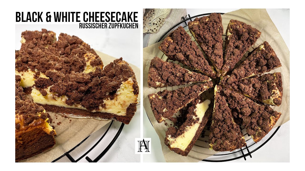 Black and White Cheesecake / Russischer Zupfkuchen / Hello Ani / Rezept