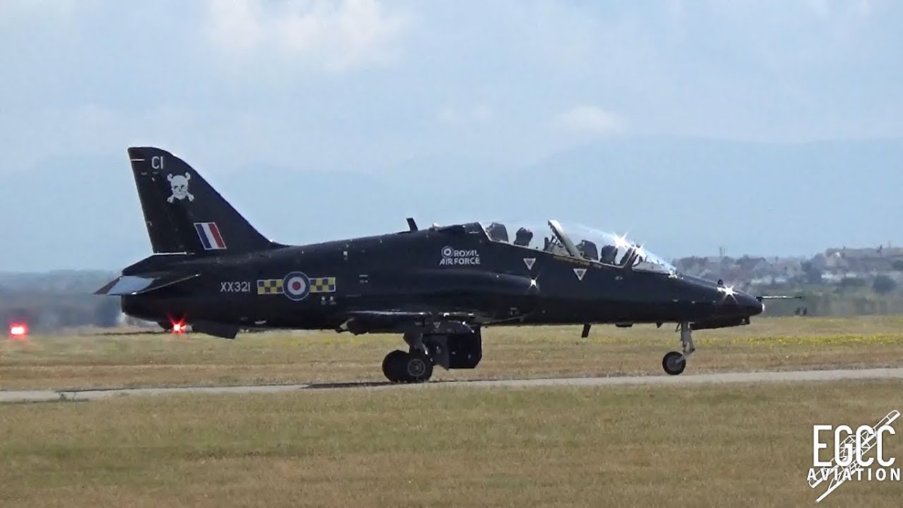 RAF BAE Hawk T1 Take Offs at RAF Valley
