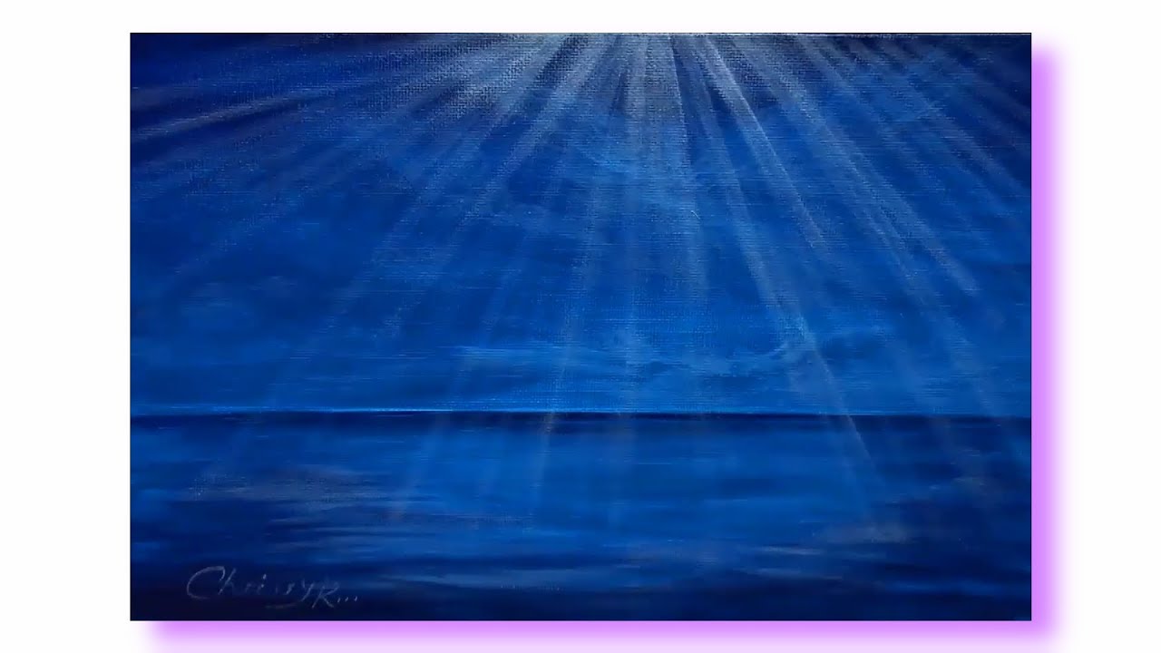 How To Paint Moon Or Sun Rays | Using Acrylics
